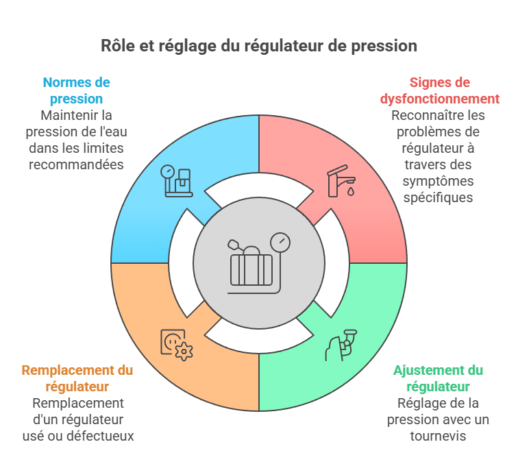 Rôle et réglage du régulateur de pression