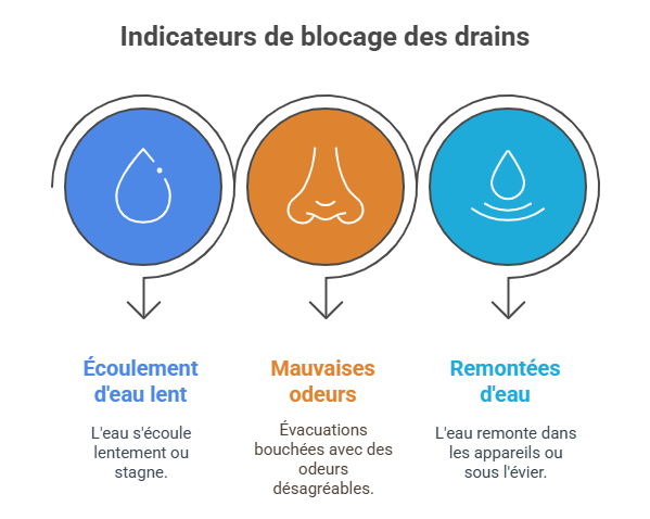 Causes courantes des bouchons