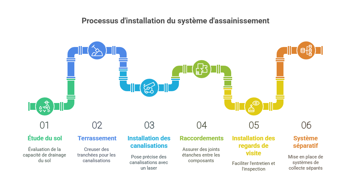 Installation des systèmes d’assainissement