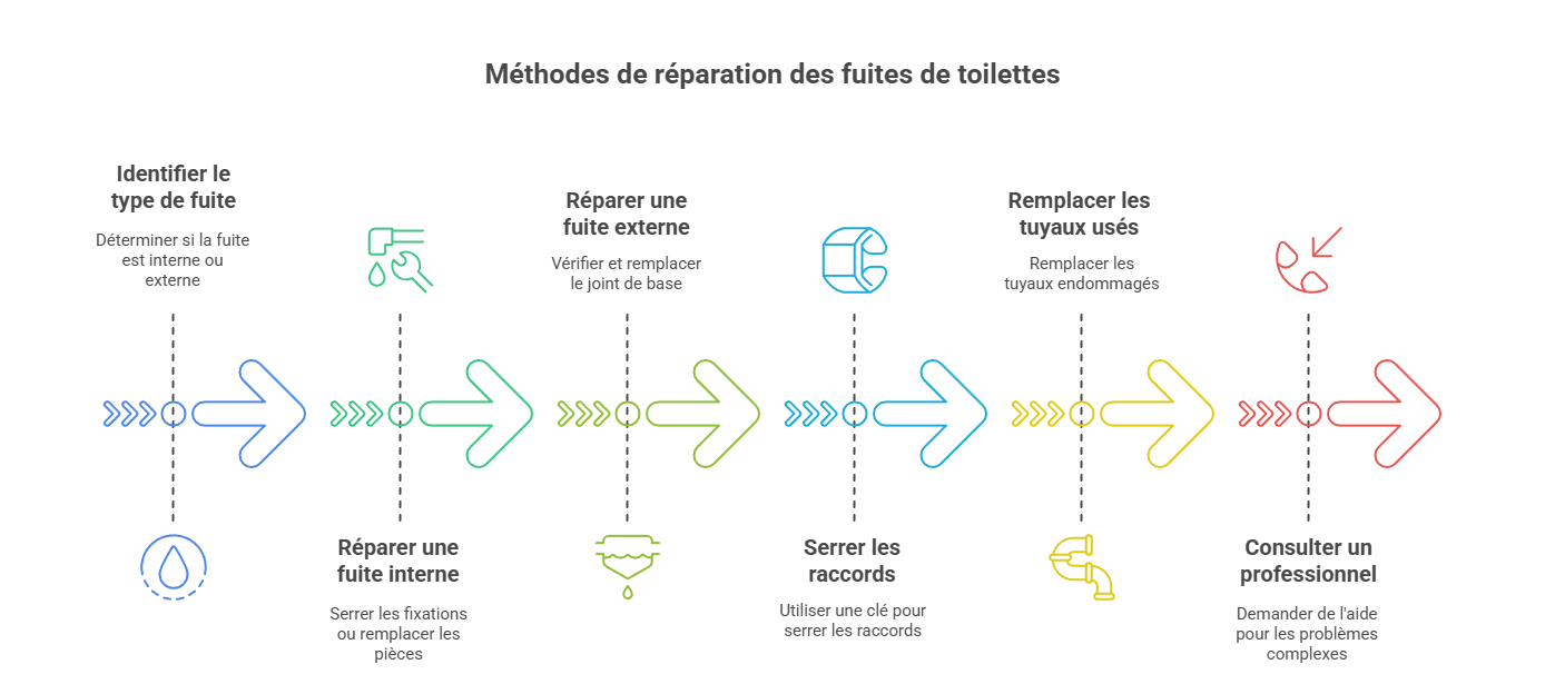 Méthodes de réparation pour fuites courantes